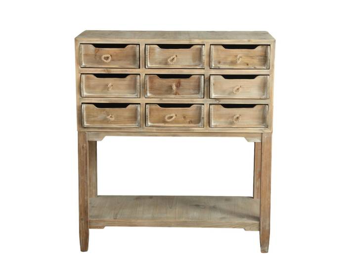 Console de rangement en bois de pin