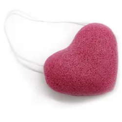Konjac Heart Sponge - Rose