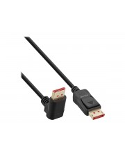 InLine DisplayPort 1.4 Kabel 8K4K nach oben gewinkelt schwarz/gold 1m 1 m Gold Schwarz (17151O)