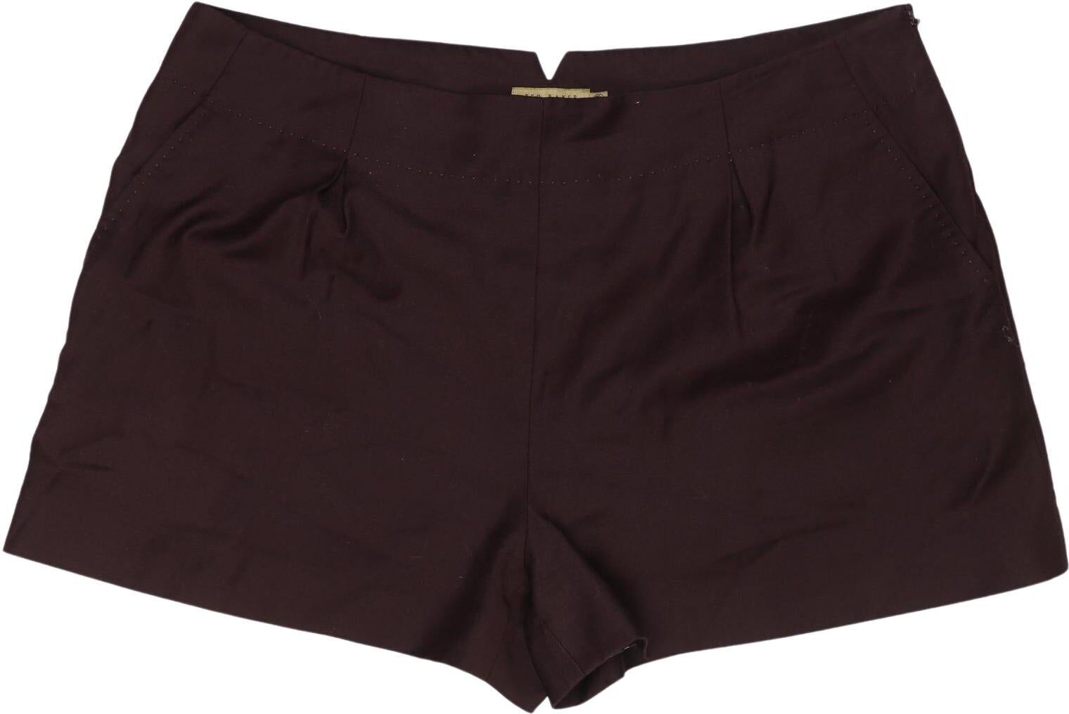 TED Baker Damen Shorts, Bordeaux, Gr. EU 44 (Ted Baker 5), Synthetik / Elasthan / Wolle - Second Hand
