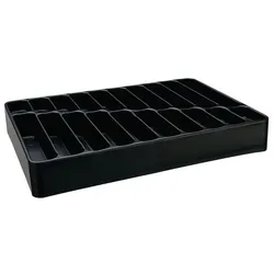 6x HP Autozubehör, Zubehör Lagereinrichtung, Einsatz LOGS 137 H48xB338xT238mm Kunststoff schwarz 20-fach