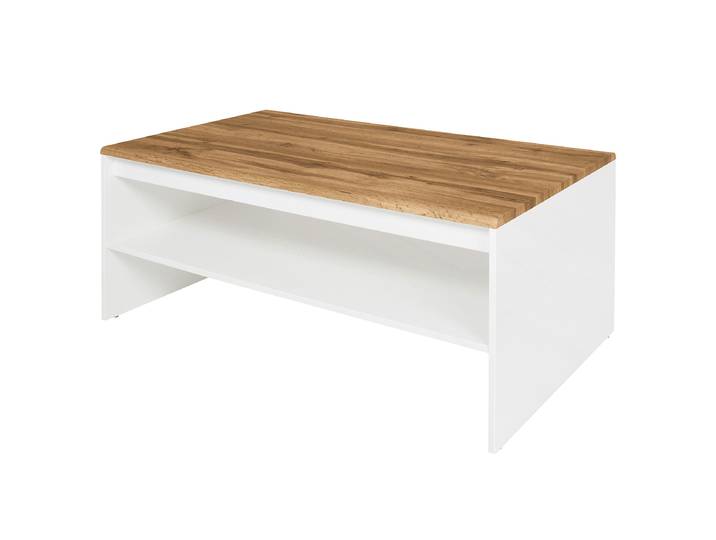 Table basse Littick 65 x 110 x 46cm Blanc