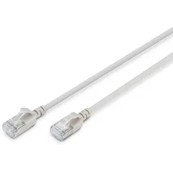 Digitus CAT 6A F-FTP Slim Patchkabel, 1,5m, Grau