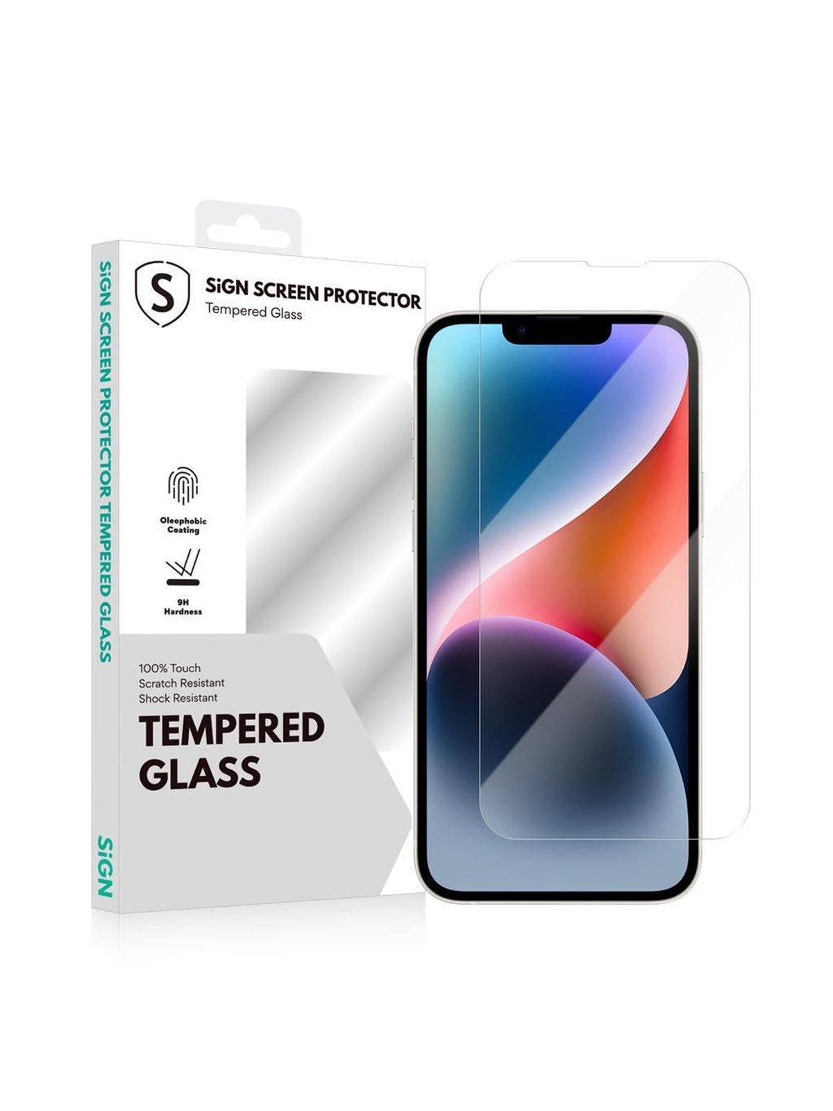 SiGN Tempered Glass Screen Protector for iPhone 14