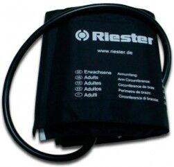 Braçadeira de velcro preto para tensiómetro Riester. Tamanho adulto (três modelos)
