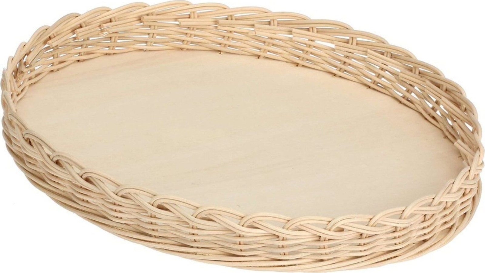 La Porcellana Bianca rieten mand voor taartschaal, 32 cm