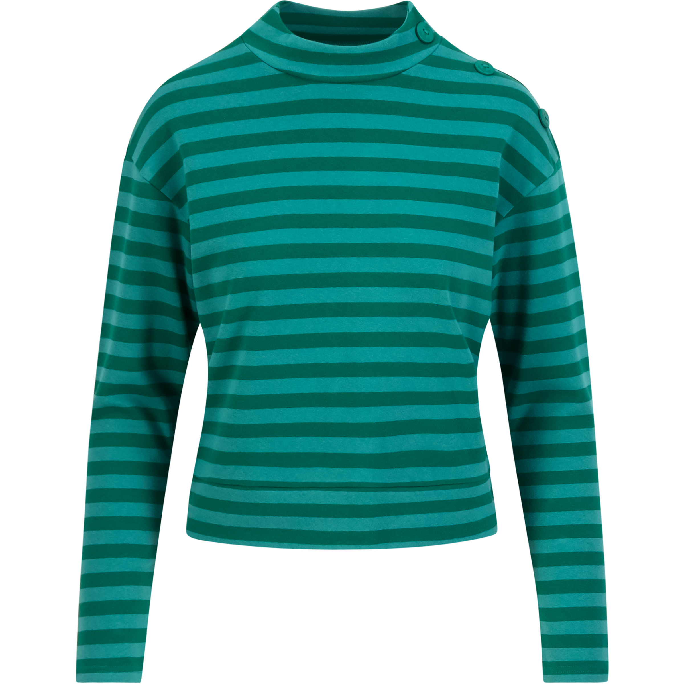 Blutsgeschwister Stereo Rainbow Seafarer Damen Longsleeves tuerkis Größe L Lifestyle Hautfreundlich