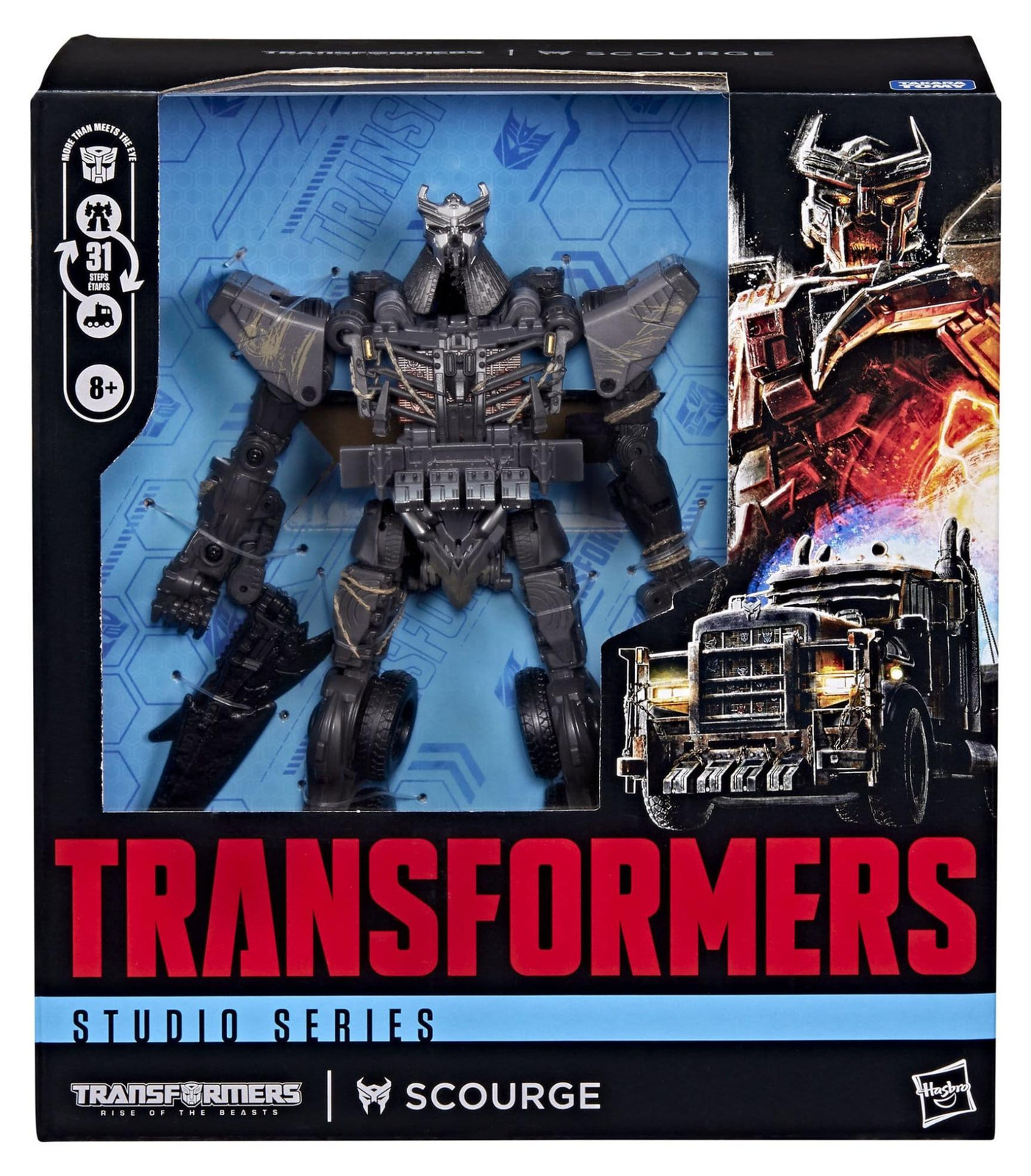 Hasbro Transformers Studio Series Leader Class Scourge Figuur, 21,5 cm