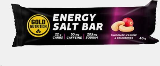 GOLD NUTRITION TOTAL ENERGY SALT BAR CHOCOLATE CAJU ARANDO 40g