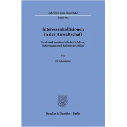 Schönhöfer:Interessenkollisionen in der, Fachbücher von Uli Schönhöfer