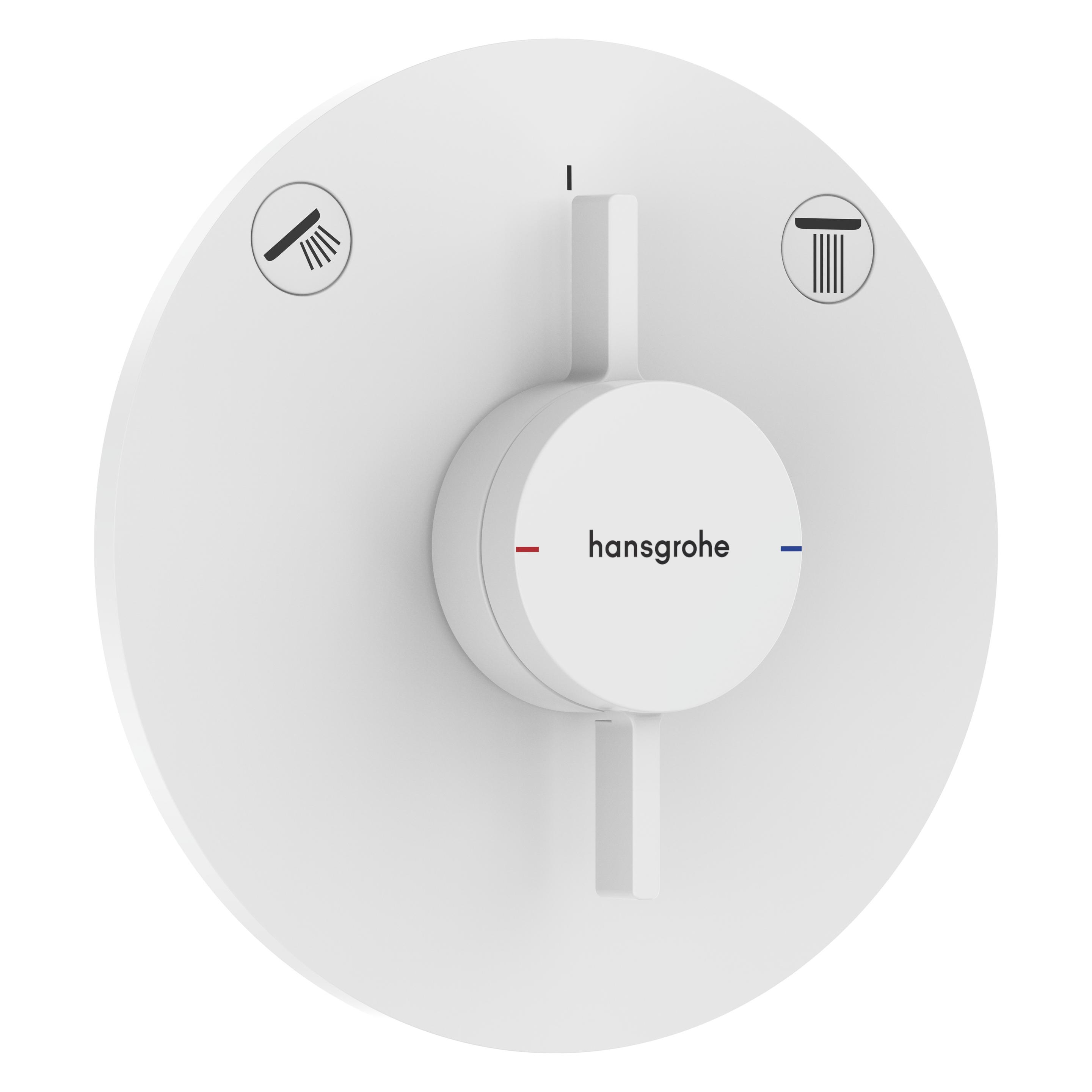 hansgrohe DuoTurn S Mischer, Unterputz, 2 Verbraucher, 2 Funktionen, runde Rosette, 75418 (75418700)