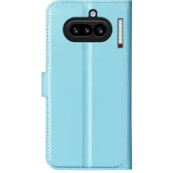 Cover-Discount Nothing Phone (4a) - Leder Etui Hülle (Nothing Phone (4a)), Smartphone Hülle, Blau