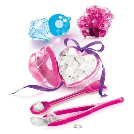 Clementoni Jewellery Crystals, Mineralogy, 8 yr(s), Blue, Pink, White (78518)