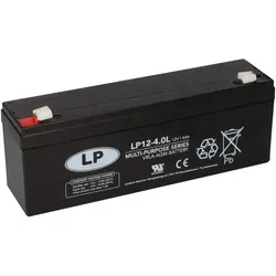 Landport LP12-4.0L T1 12V 4Ah AGM Bleiakku 4,8 mm Faston