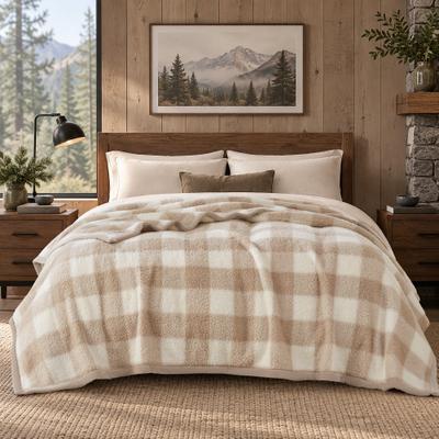 Woolrich Burlington Berber Cozy Soft Blanket with Velvet binding