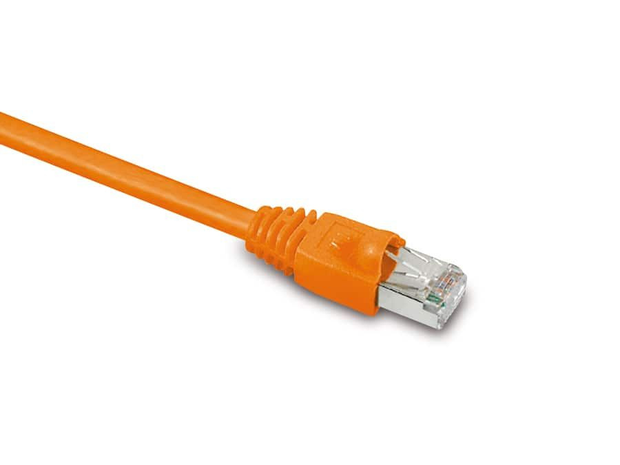 S-Impuls RJ45 patchkabel CAT 7 koperen kabel PIMF oranje 2 meter