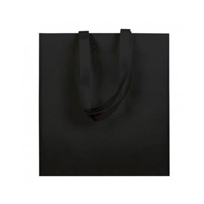 MONOUSO - Vliesstofftasche Langen Griffen Schwarz 38x42cm (200 Stück)