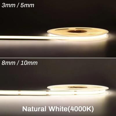 Inspired Finds LumiFlex COB LED Strip Light 3mm 5mm Ultra Slim Dimmable 12V 24V High CRI Lighting 5m 12v 24v natural White