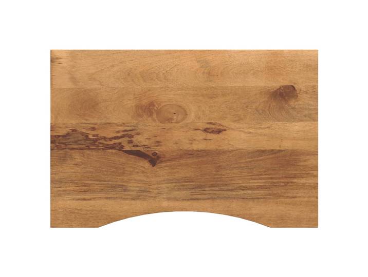 vidaXL Schreibtischplatte mit Aussparung 100x60x2,5cm Massivholz Mango