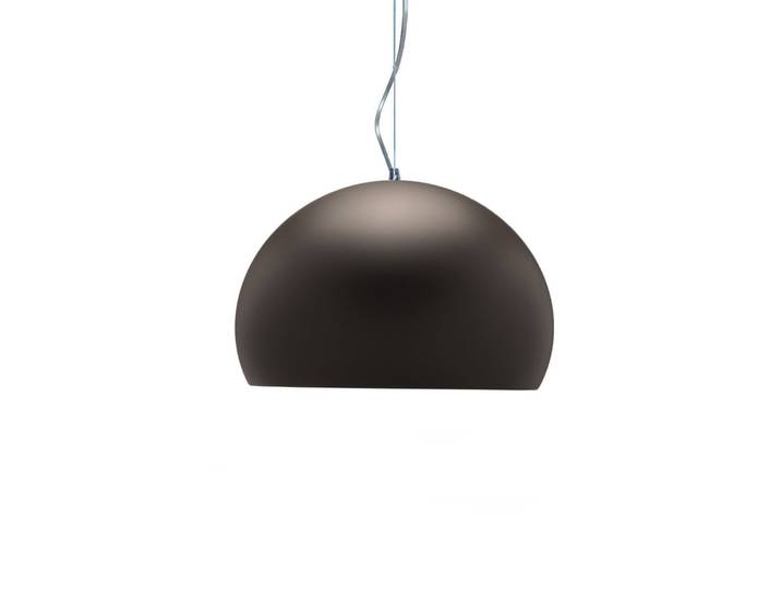 Suspension Small FL/Y marron - Kartell - Salon / séjour - Design - Plastique - À ampoule unique