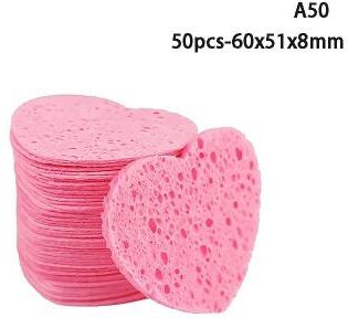 Uplift Treasures 20 Or 50 Piece Natural Cellulose Facial Cleansing Sponge Set 20pcs 70x60x8mm