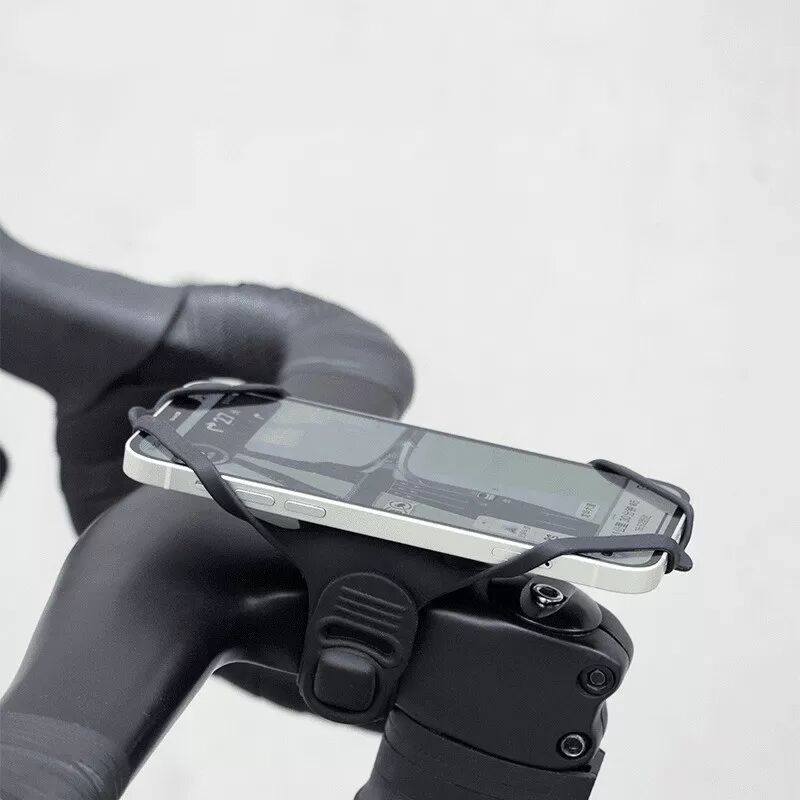 INF Universelle Silikon Fahrrad Handyhalterung - Flexible Lenkerhalterung für Navigation, kompatibel mit Huawei, Samsung,
