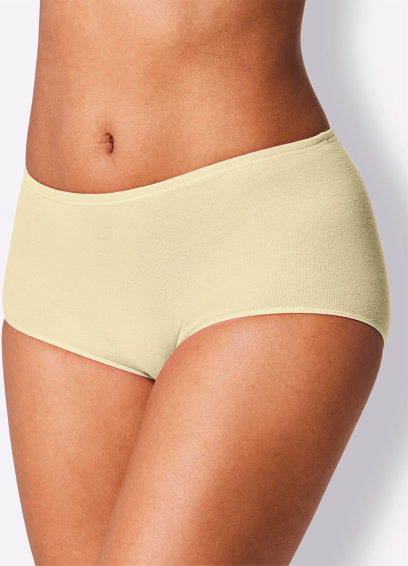 Taillenslip NINA VON C., Damen, Gr. 40, 2 Stk., gelb (zitrone), 100% Baumwolle, Unterhosen Taillenslip zitrone 40, 2 Stk.