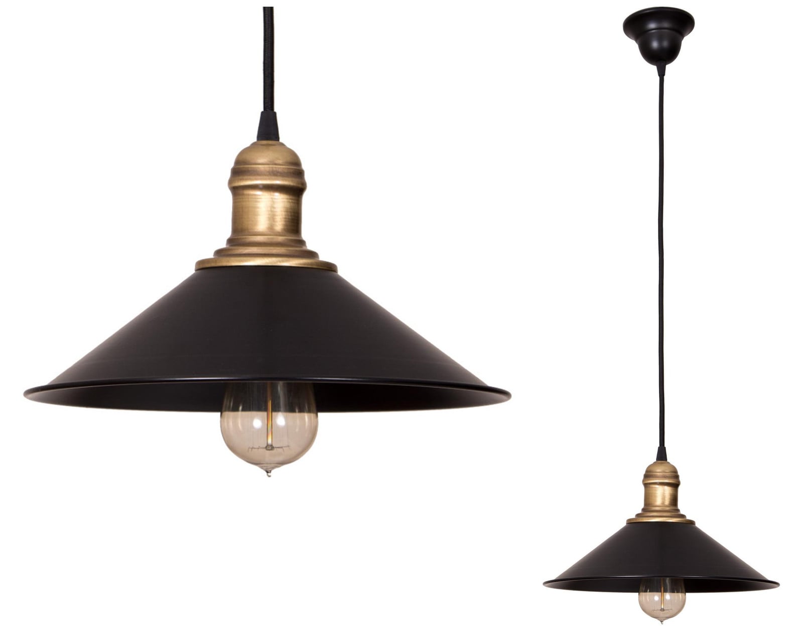 Lihgt Home Retro Hanglamp in industriële stijl met E27 fitting voor LED
