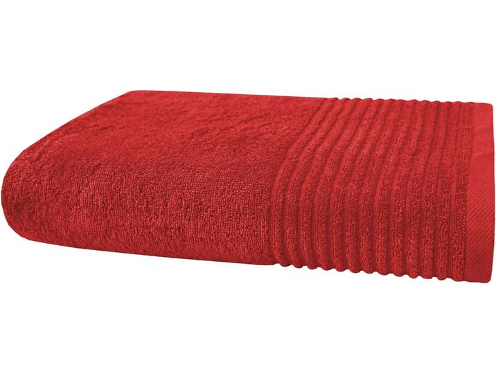Duschtuch DYCKHOFF Duschtuch BRILLANT, Baumwolle, 70x140 cm, 550 g/m² , bunt (kirsche), B:70cm L:140cm, Frottier, Baumwolle, Handtücher, Duschtuch, Baumwolle