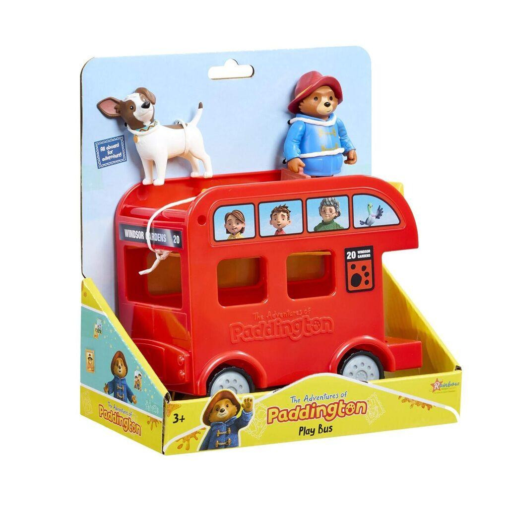 Paddington-bus van Rainbow Designs Limited in regenboogkleuren