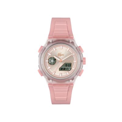 Digitaluhr LACOSTE "LC33", rosa, pink, Armbanduhren, Damen, Digitaluhr, Quarzuhr, Armbanduhr, Damenuhr, Herrenuhr, Silikonarmband, analog
