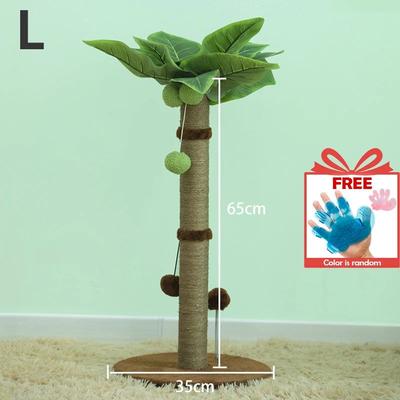 Inspire Essentials Tall Sisal Cat Scratching Post With Interactive Ball Toys b