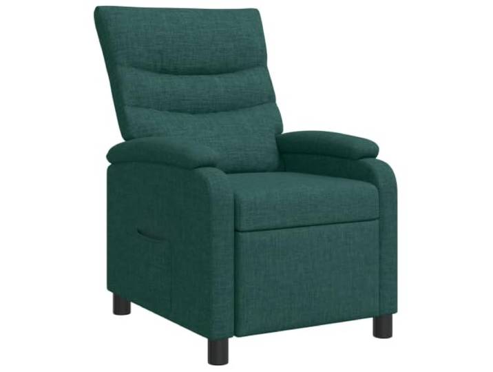 YUTAASU Recliner Chair Dark Green Fabric Adjustable 115-160 Degree, Polyester Upholstery, Metal Frame, Living Room