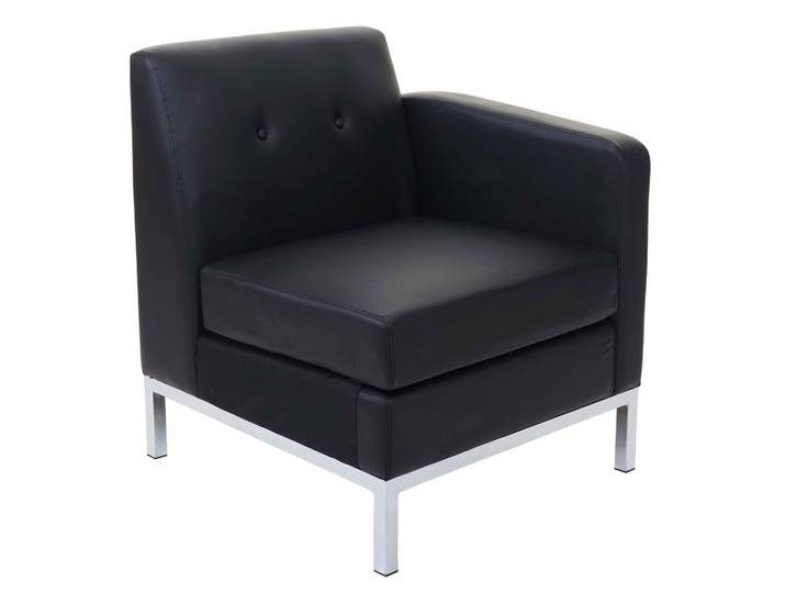SESSEL SEITENTEIL ERWEITERBAR Schwarz