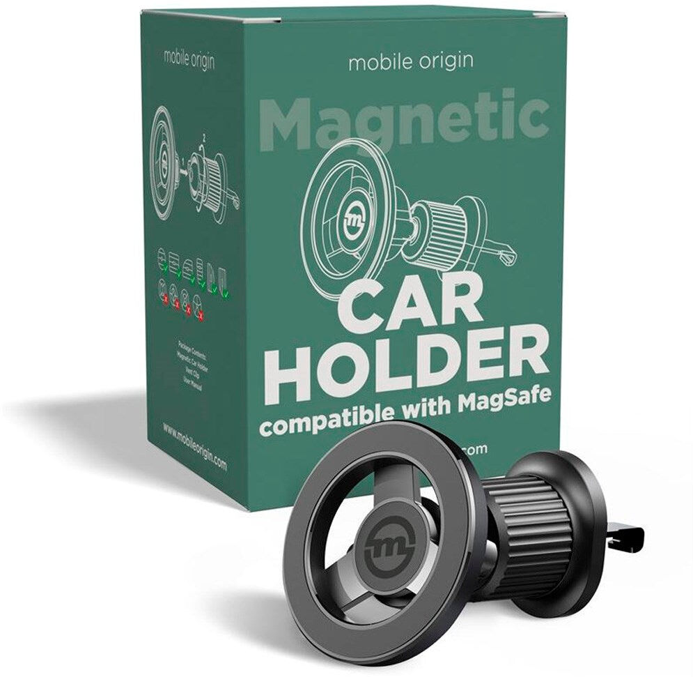 Magnetisk Mobilholder til Bil - Mobile Origin - Sort