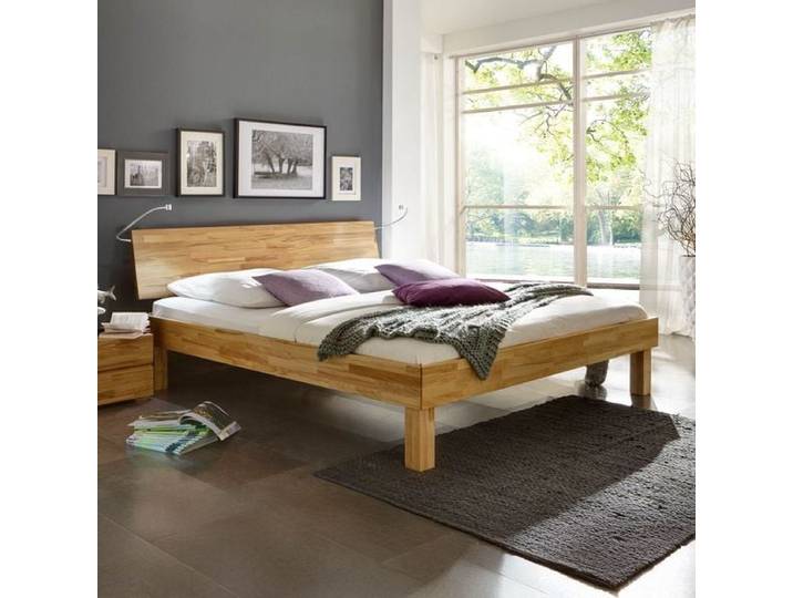 Bett Riga Buche Massivholz 180x200cm Kernbuche