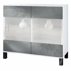KOMMODE Bari Beton Dunkel Optik