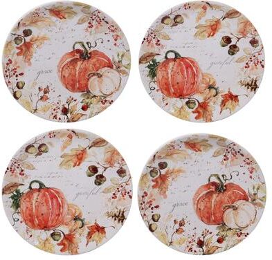Certified International Harvest Splash Salad Plates, Set of 4