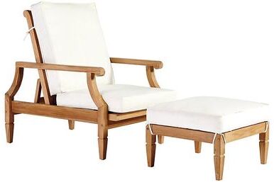 Madison Reclining Chair & Ottoman with 1 Chair Cushion Set and 1 Ottoman Cushion - Ballard Designs