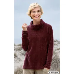 Baumwoll-Shirt in bordeaux in Größe 52/54 von DW-Shop, Bordeaux, 52/54