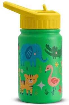 JoyJolt Stainless Steel Kids Water Bottle with Straw Lid - 12 oz