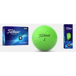 Titleist Tour Soft - Golfbälle in weiß, gelb, grün oder AIM 360° - 12 Stück Golf...