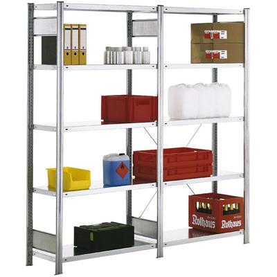 PROREGAL Lagerregal | HxBxT 200x100x50cm| Fachlast 150 kg | Stecksystem Lagerregal Regalsystem