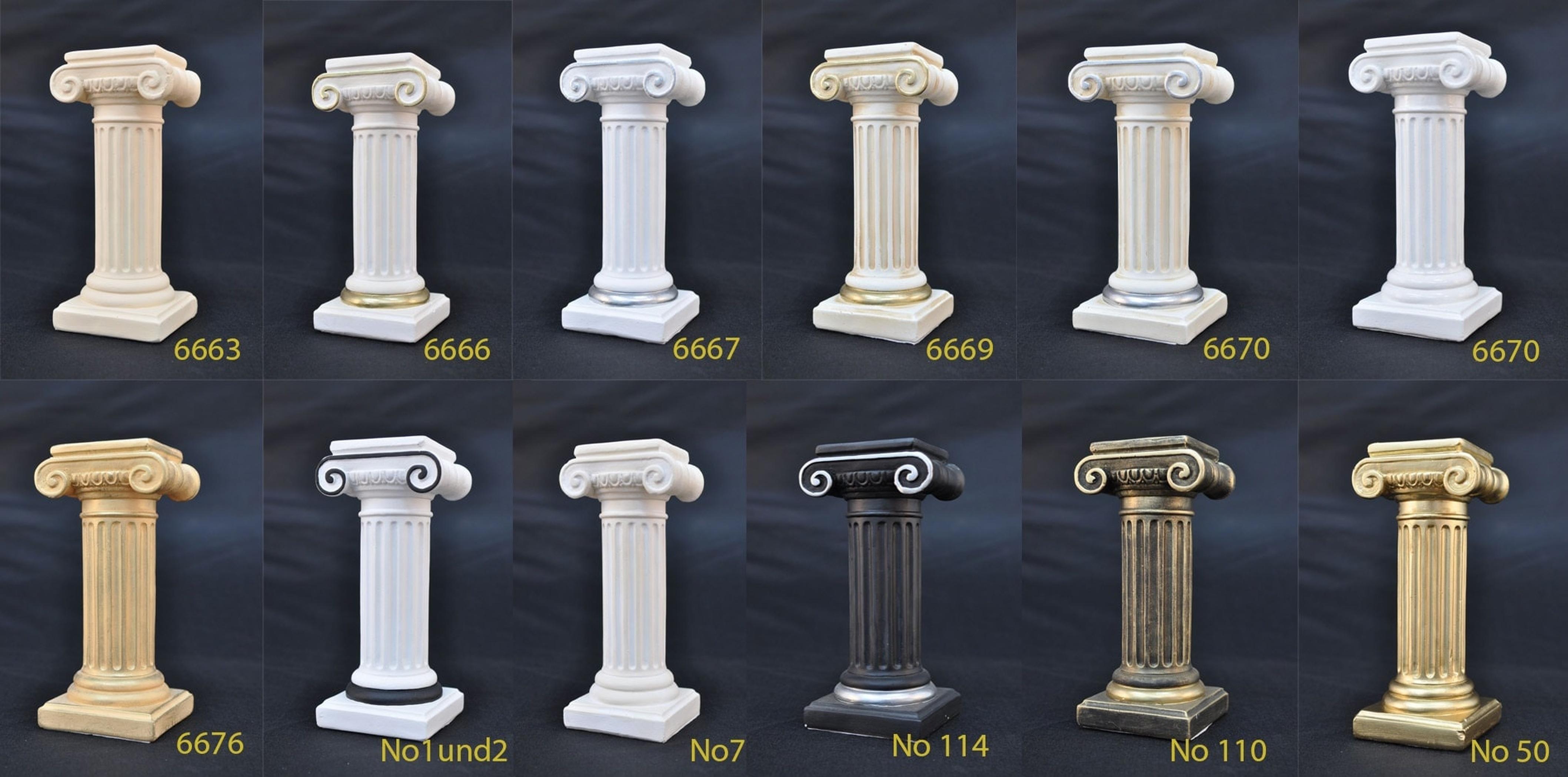 XXL Griechische Säule 300cm Groß Stil Design Säulen Luxus Stützen Antik Stil