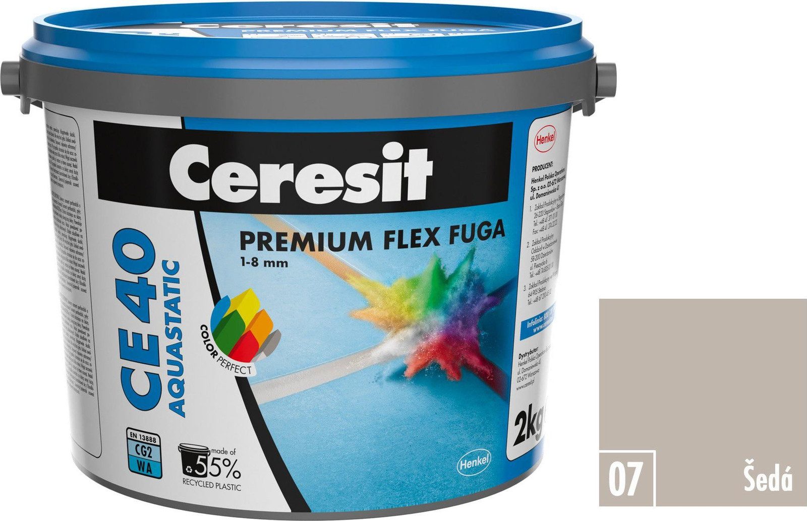 Ceresit voegmortel CE 40, grijs, 2 kg
