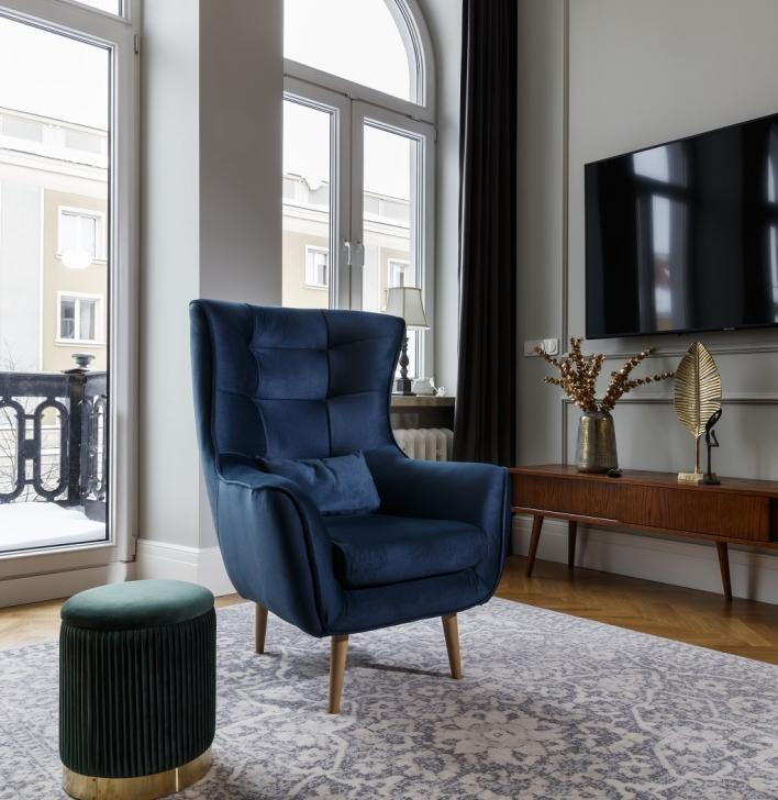 AEA Designer Lounge Clubstoel met Textielbekleding