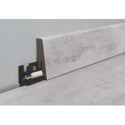 Naturel Sockelleiste silber, MDF, Länge 260 cm, L58C8478