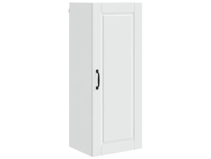 KGHFDVB Wandschrank Porto Weiß 40 x 31 x 100 cm Holzwerkstoff Holzwerkstoff, 3 Regalböden mit 1 Tür, Wandmontage für Küche, 16,67 kg, platzsparend über der Arbeitsfläche