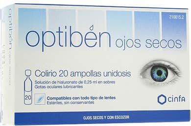 OPTIBEN Ojos Secos 20 ampollas unidosis 0,25ml