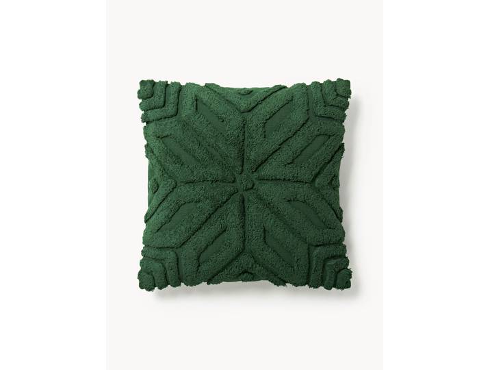 Housse de coussin en coton avec motif hivernal Nira